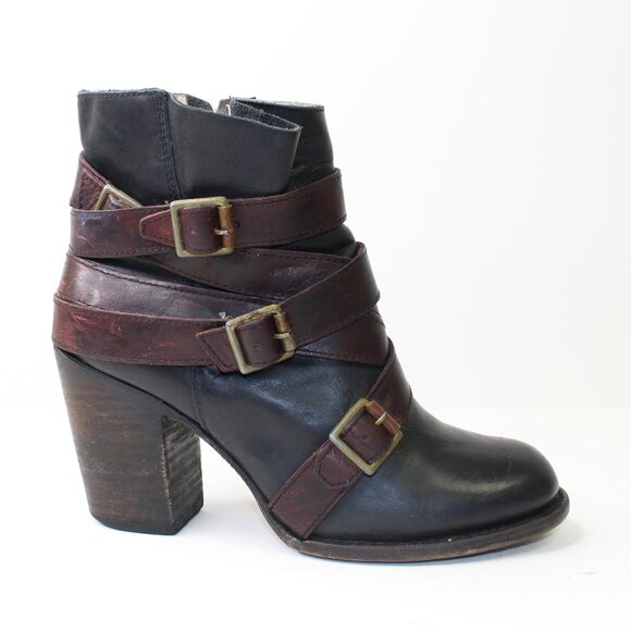 Freebird Hustl Ankle Biker Strap Boots (8 US) - Picture 1 of 10